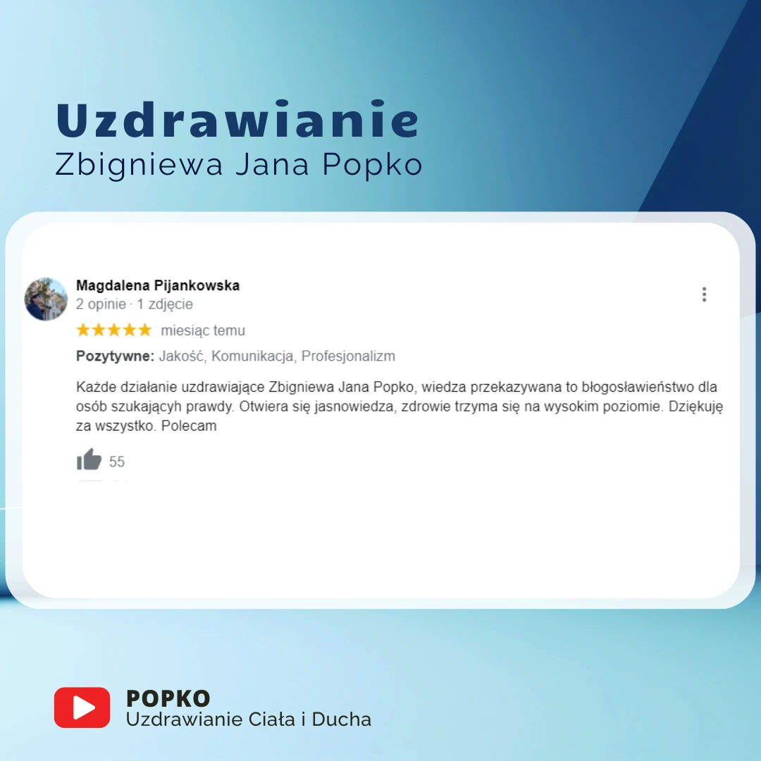 uzdrawianie na odległość Z. J. Popko