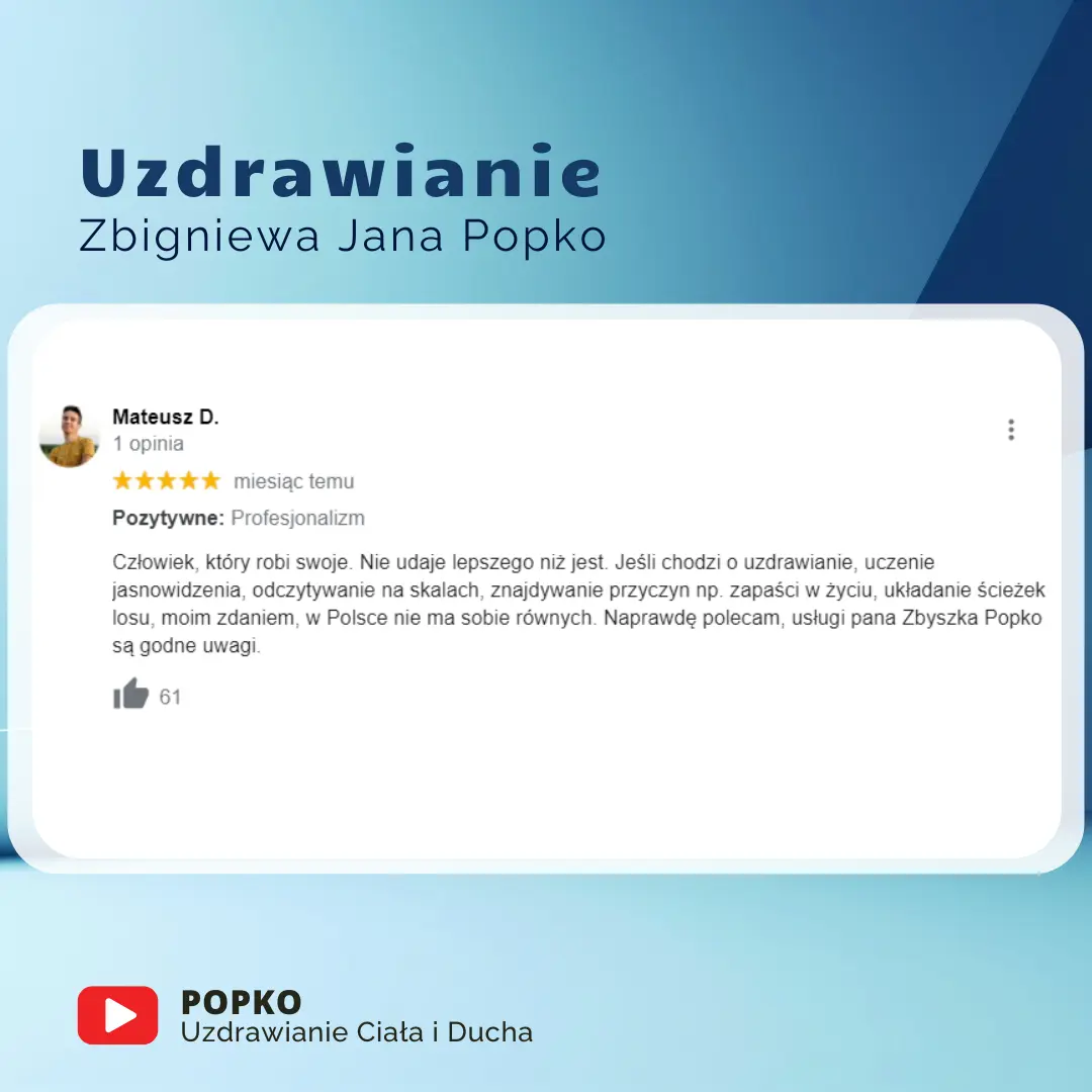 uzdrawianie na odległość Z. J. Popko