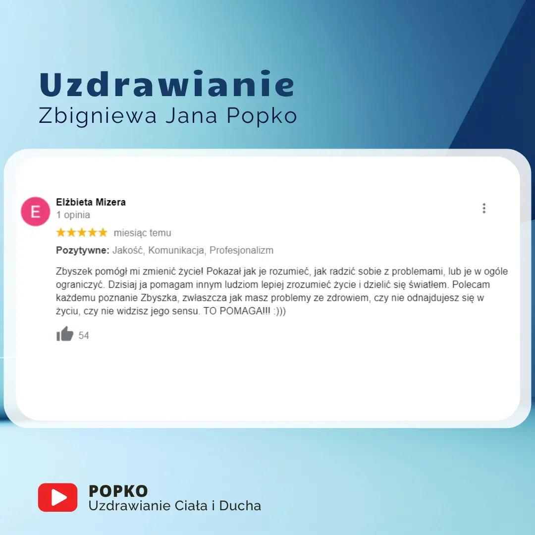 uzdrawianie na odległość Z. J. Popko